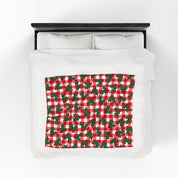 Subtle FDT Christmas Holly Velveteen Plush Blanket