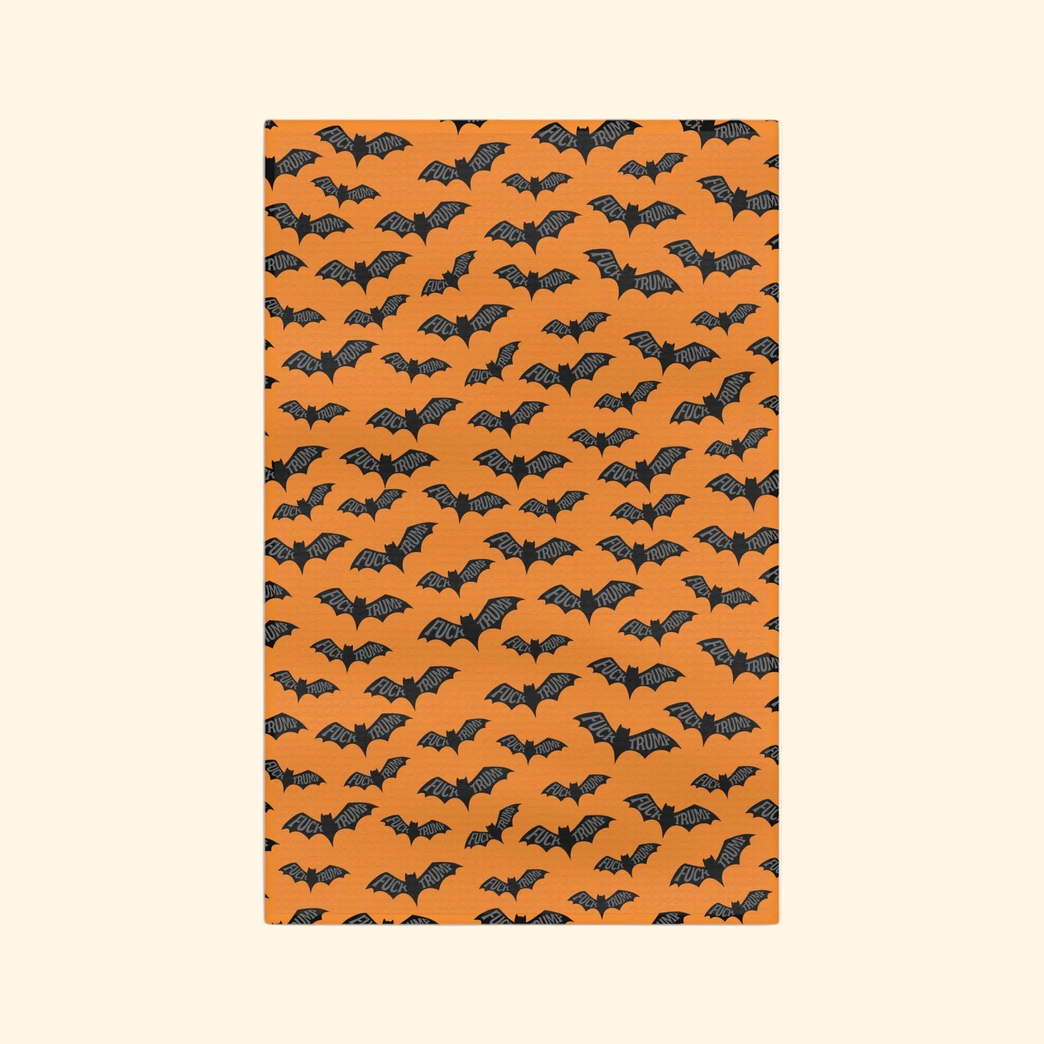 F*ck Trump Spooky Bats Waffle Weave Kitchen Towel