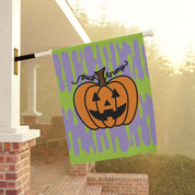 F*ck Trump Jack-O-Lantern Slime Garden Flag