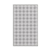 Subtle F*ck Trump Cool Grey Gingham Hand Towel