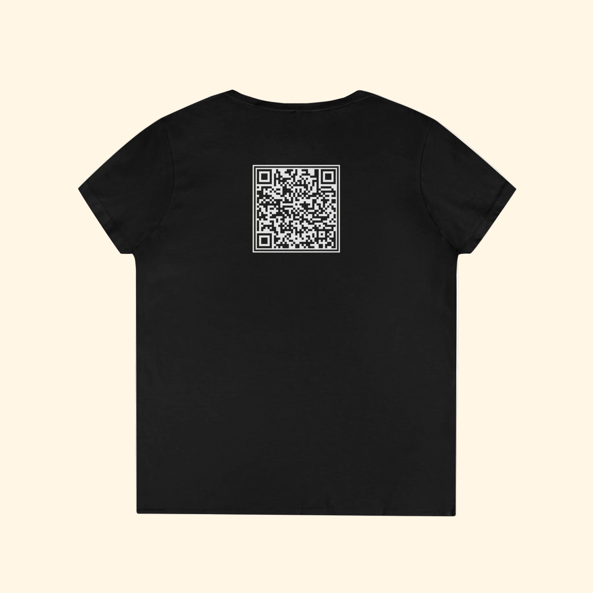 F*ck Trump QR Code Women's V-Neck T-Shirt