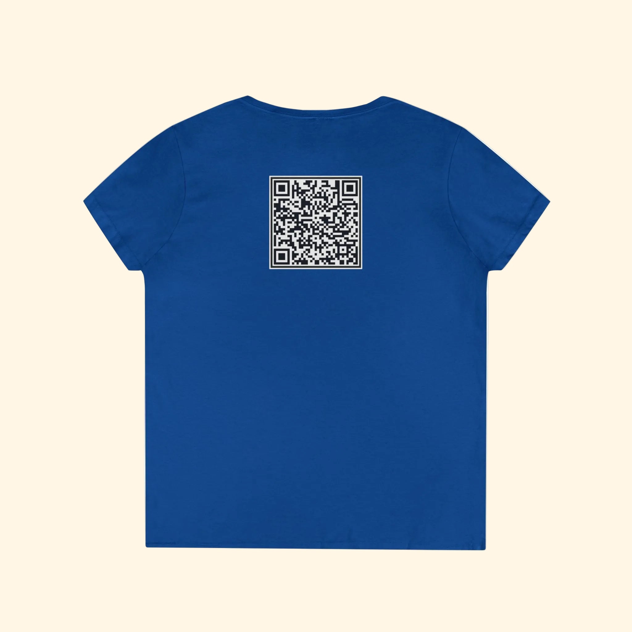 F*ck Trump QR Code Women's V-Neck T-Shirt