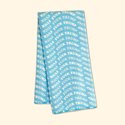 F*ck Trump Blue Wave Waffle Weave Kitchen Towel