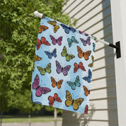 F*ck Trump Rainbow Butterflies Garden Flag
