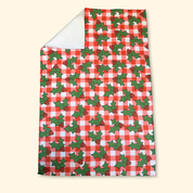 FDT Christmas Holly Waffle Weave Kitchen Towel