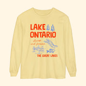 Lake Ontario Always and Forever Doodle Long Sleeve Shirt