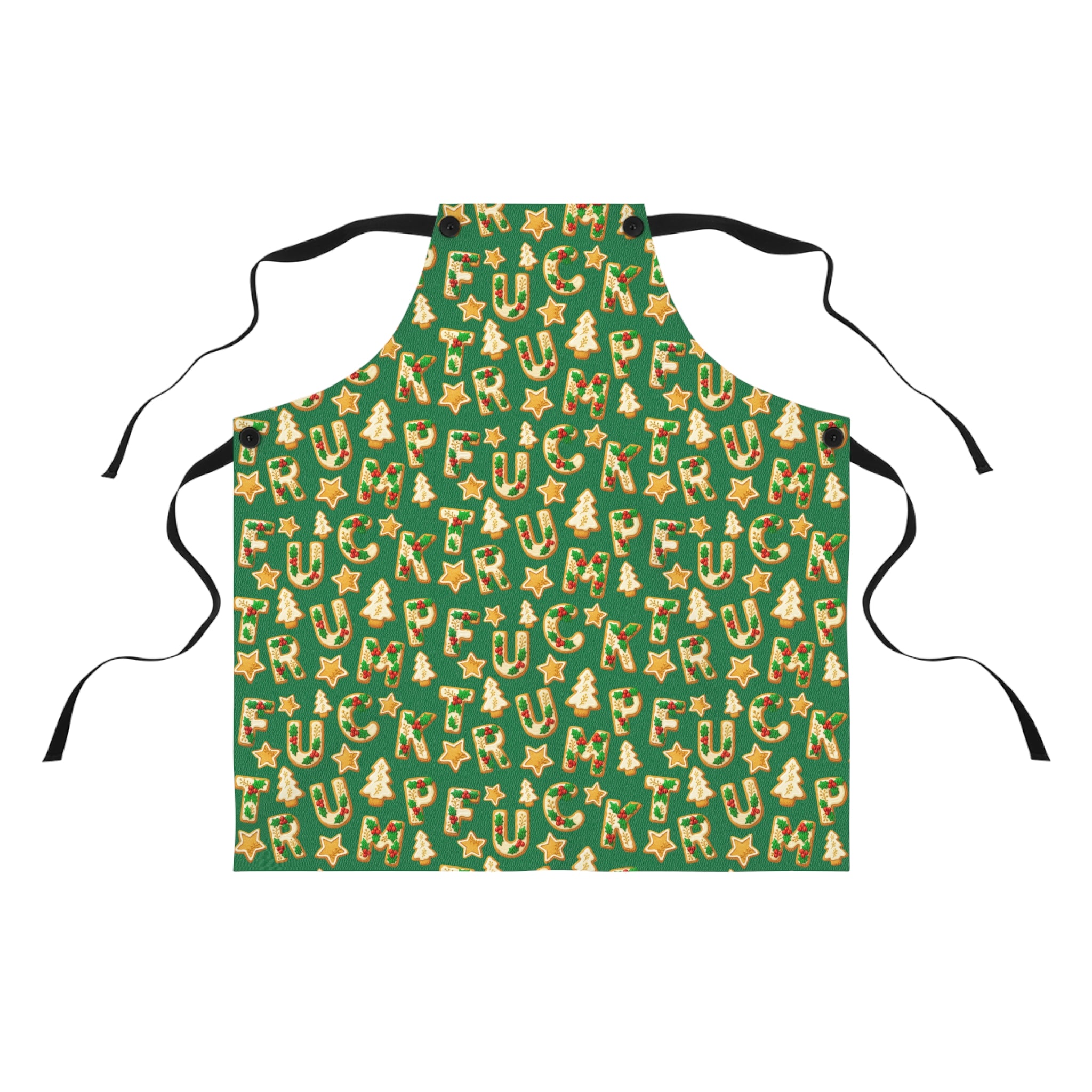 Subtle F*ck Trump Christmas Cookie Apron