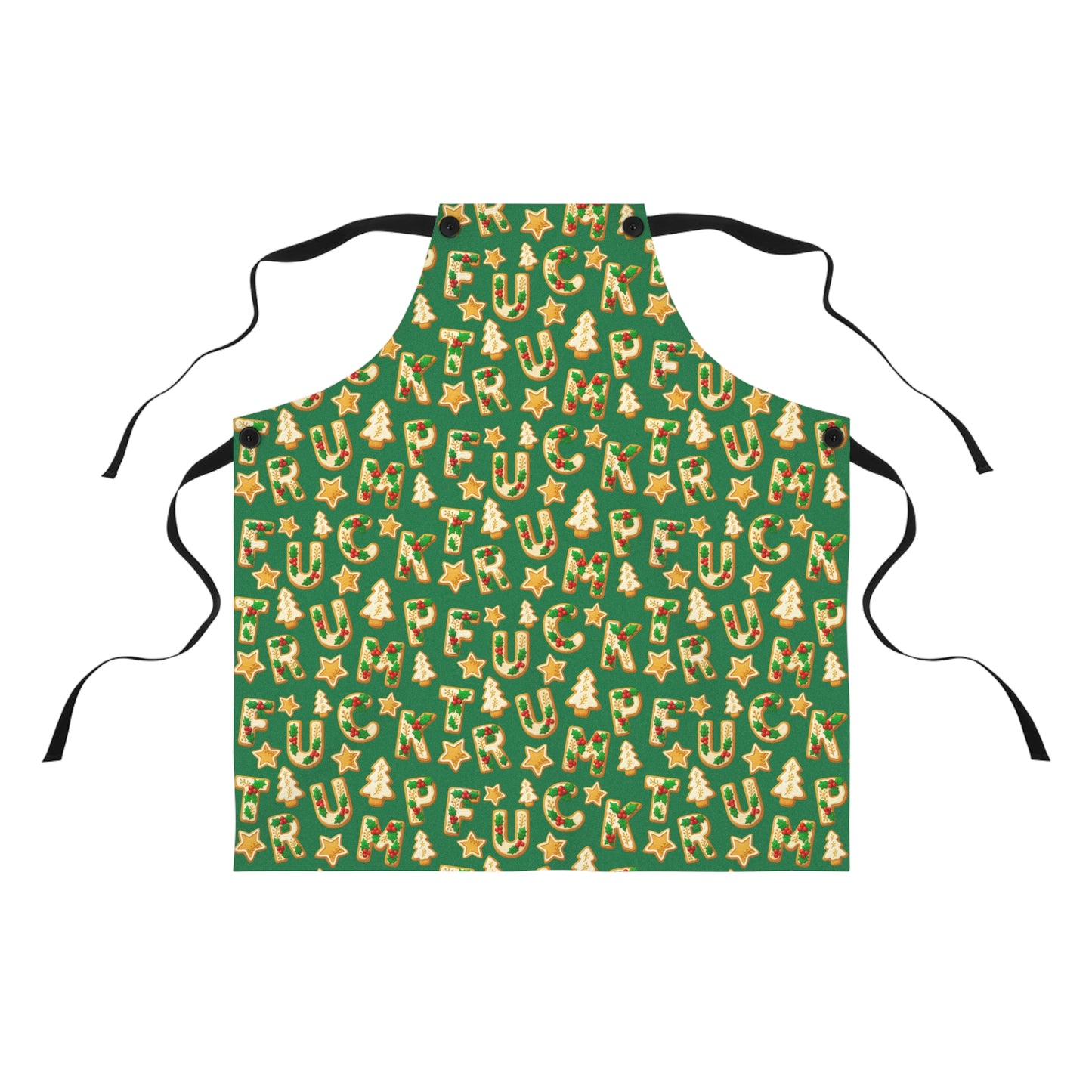Subtle F*ck Trump Christmas Cookie Apron