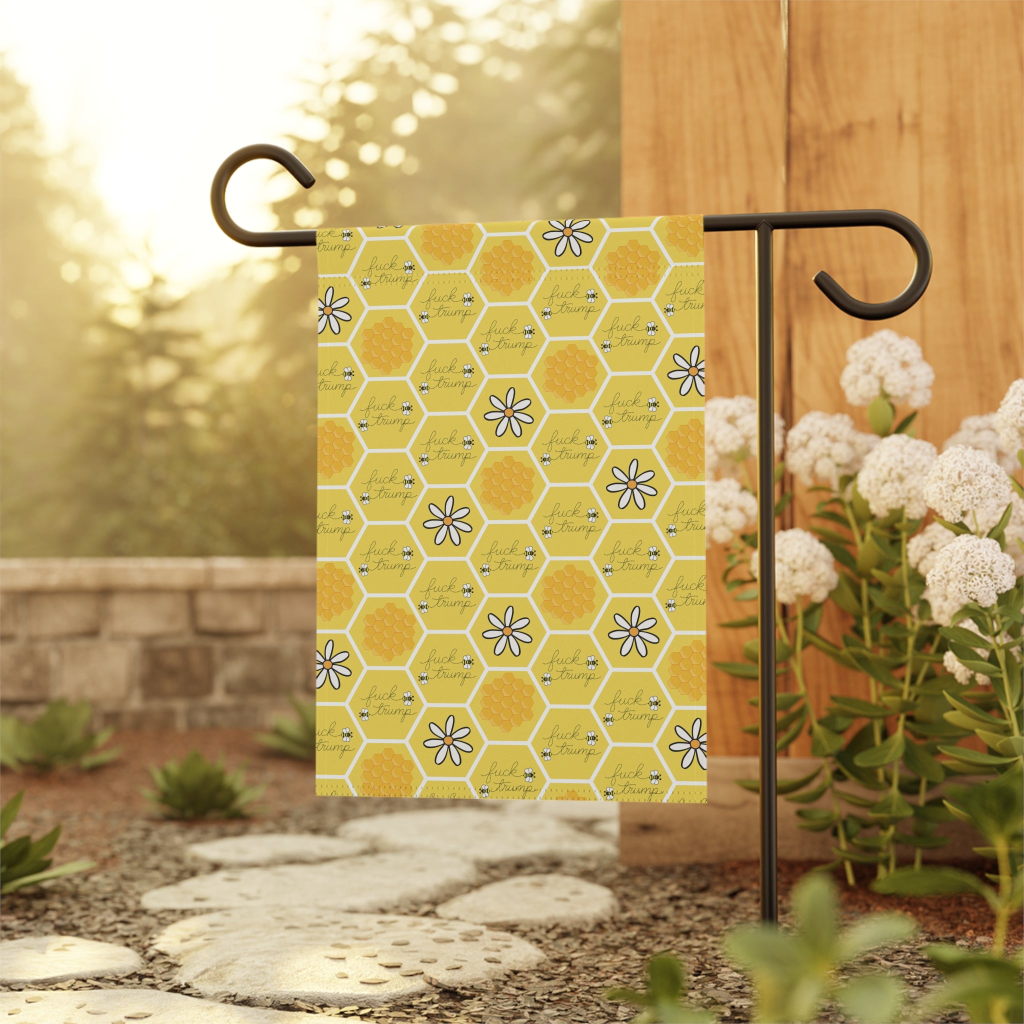 F*ck Trump Honey Bee Garden Flag