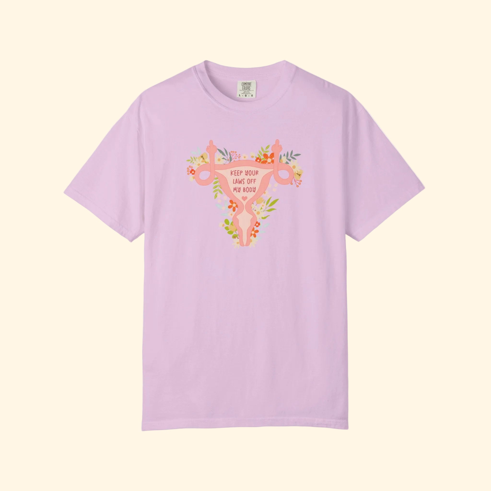 Floral Uterus Reproductive Rights T-Shirt