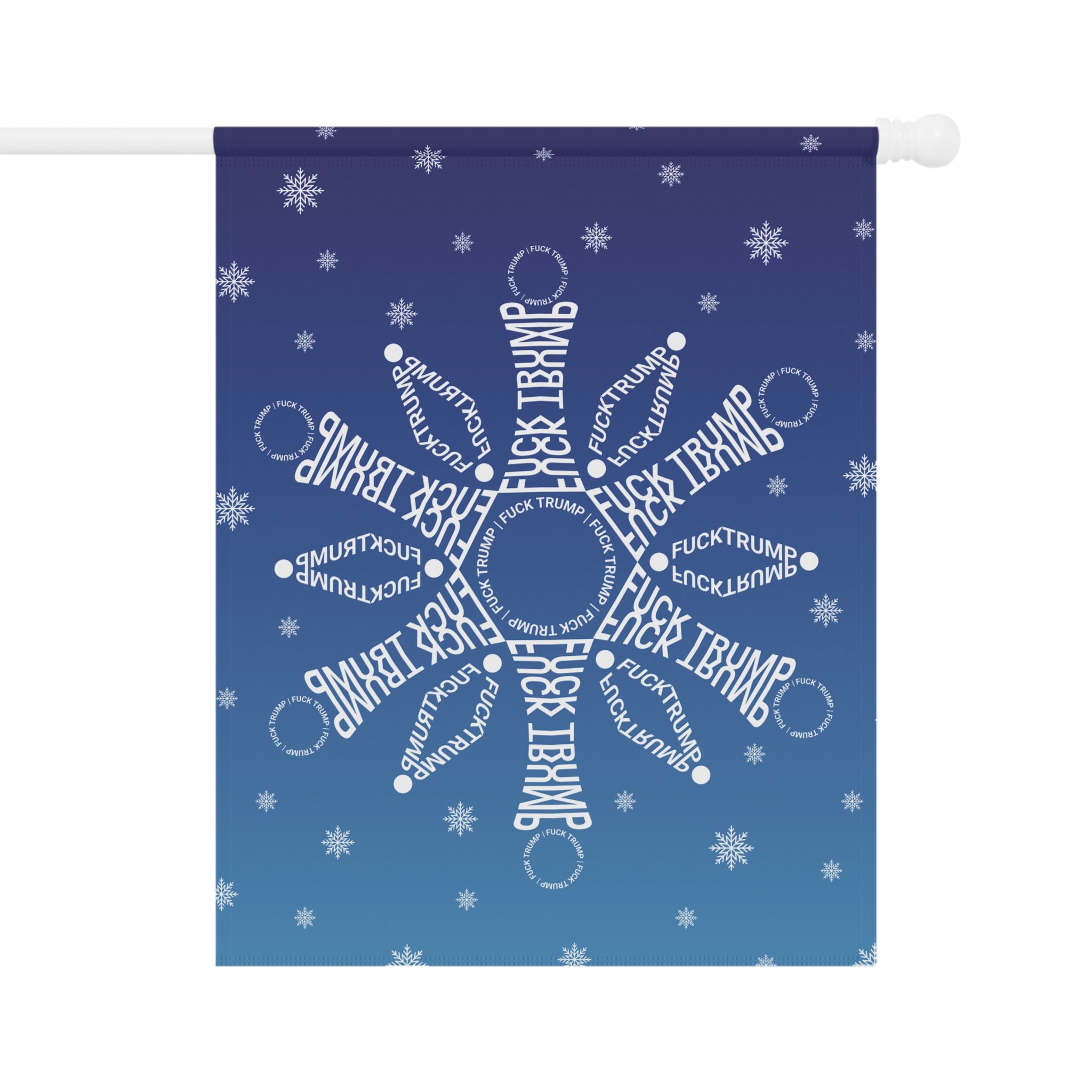 Subtle F*ck Trump Snowflake Garden Flag
