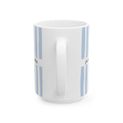 F*ck the Patriarchy Blue Striped Mug