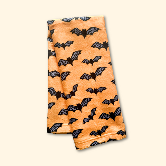 Subtle F*ck Trump Spooky Bats Hand Towel