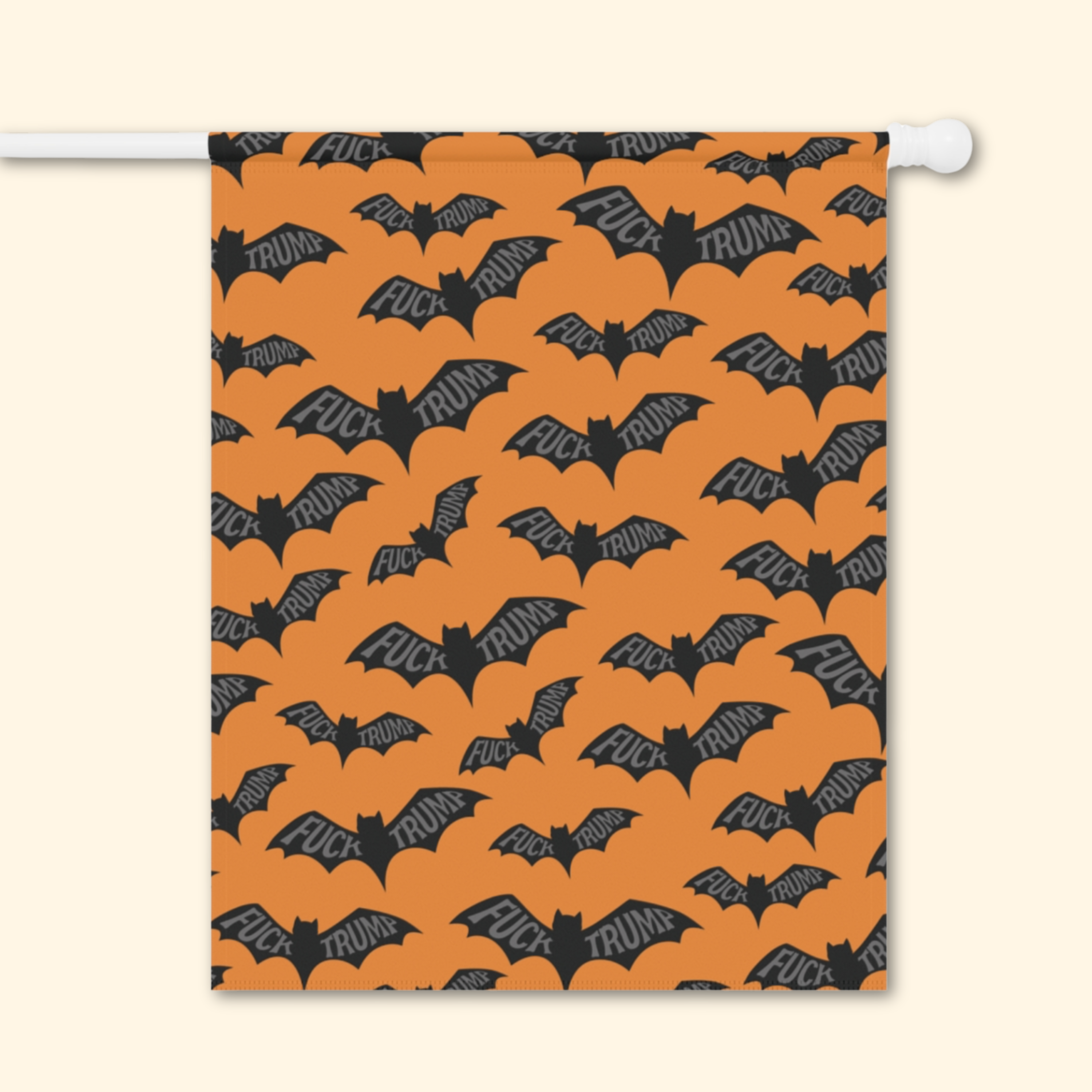 Subtle F*ck Trump Spooky Bats Garden Flag