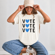 Tri Vote Blue Heart T-Shirt