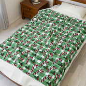 Subtle Trump Suck Candy Canes Velveteen Plush Blanket