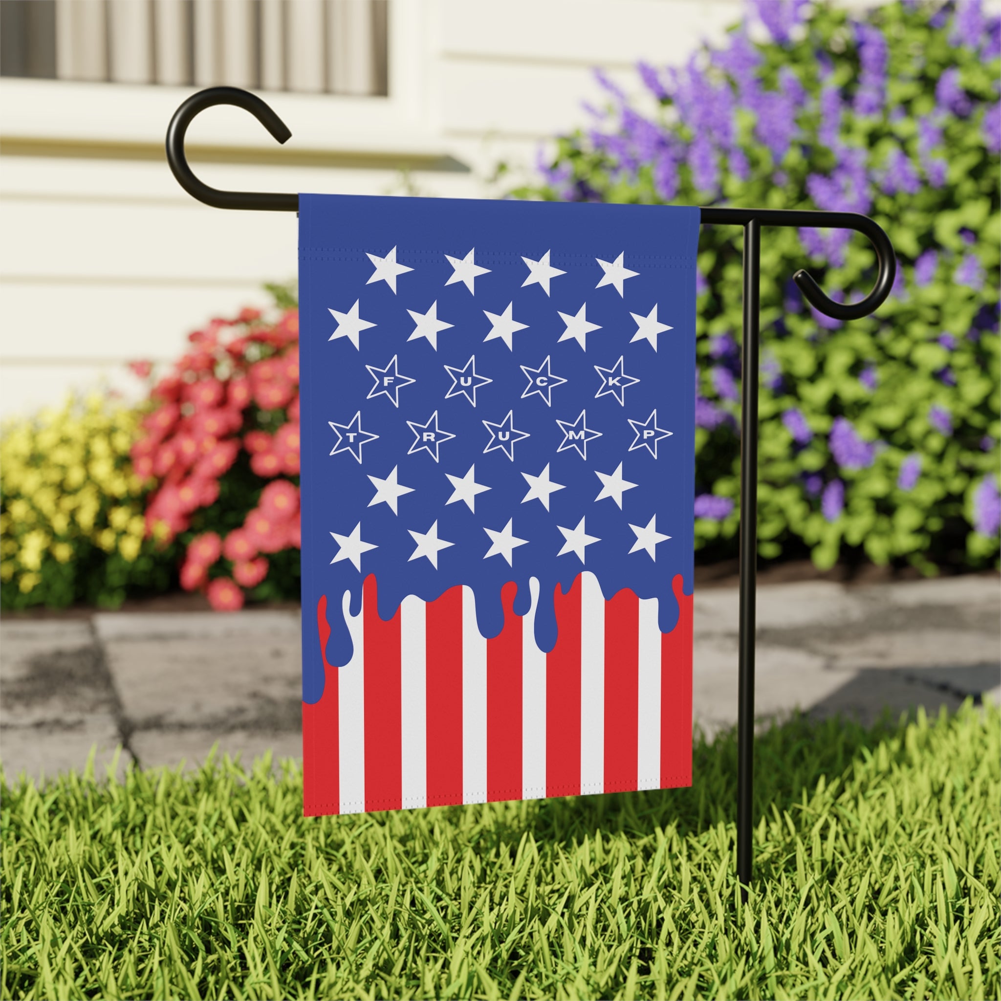 F*ck Trump Blue Takeover American Flag