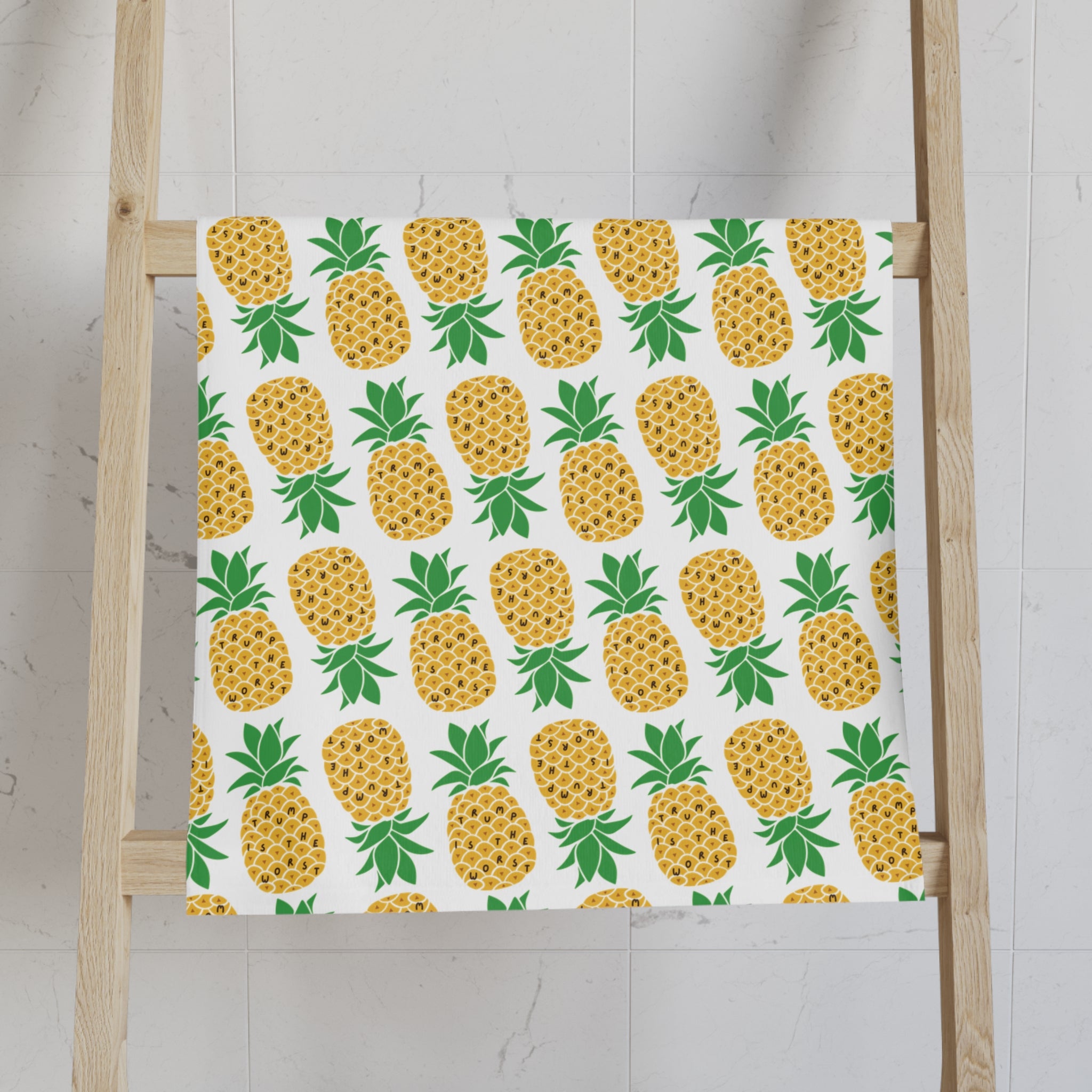 Trump is the Worst Pineapple Hand Towel