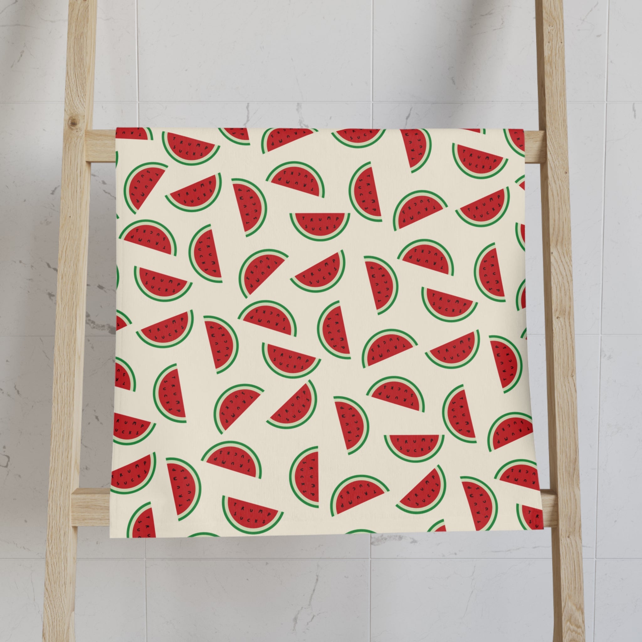 Subtle Trump Sucks Watermelon Seeds Hand Towel