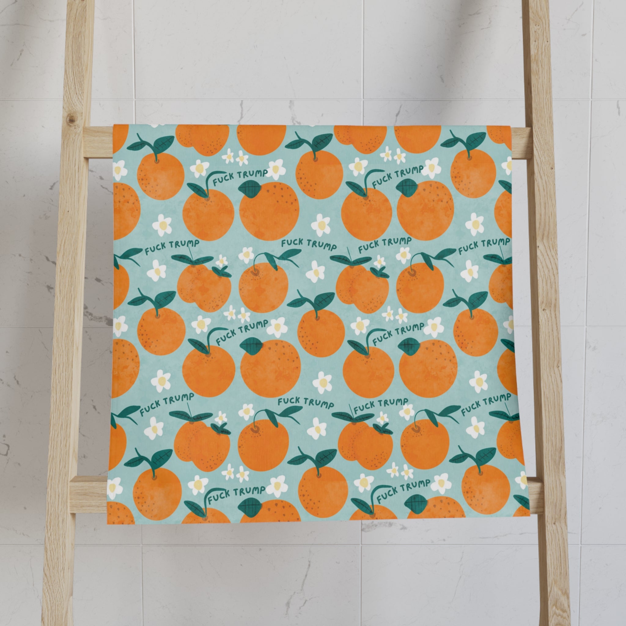 Subtle F*ck Trump Oranges Hand Towel