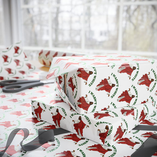 Funny Jesus Wasn't White Christmas Wrapping Paper