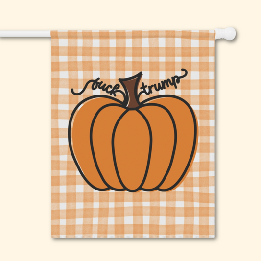F*ck Trump Autumn Pumpkin Garden Flag