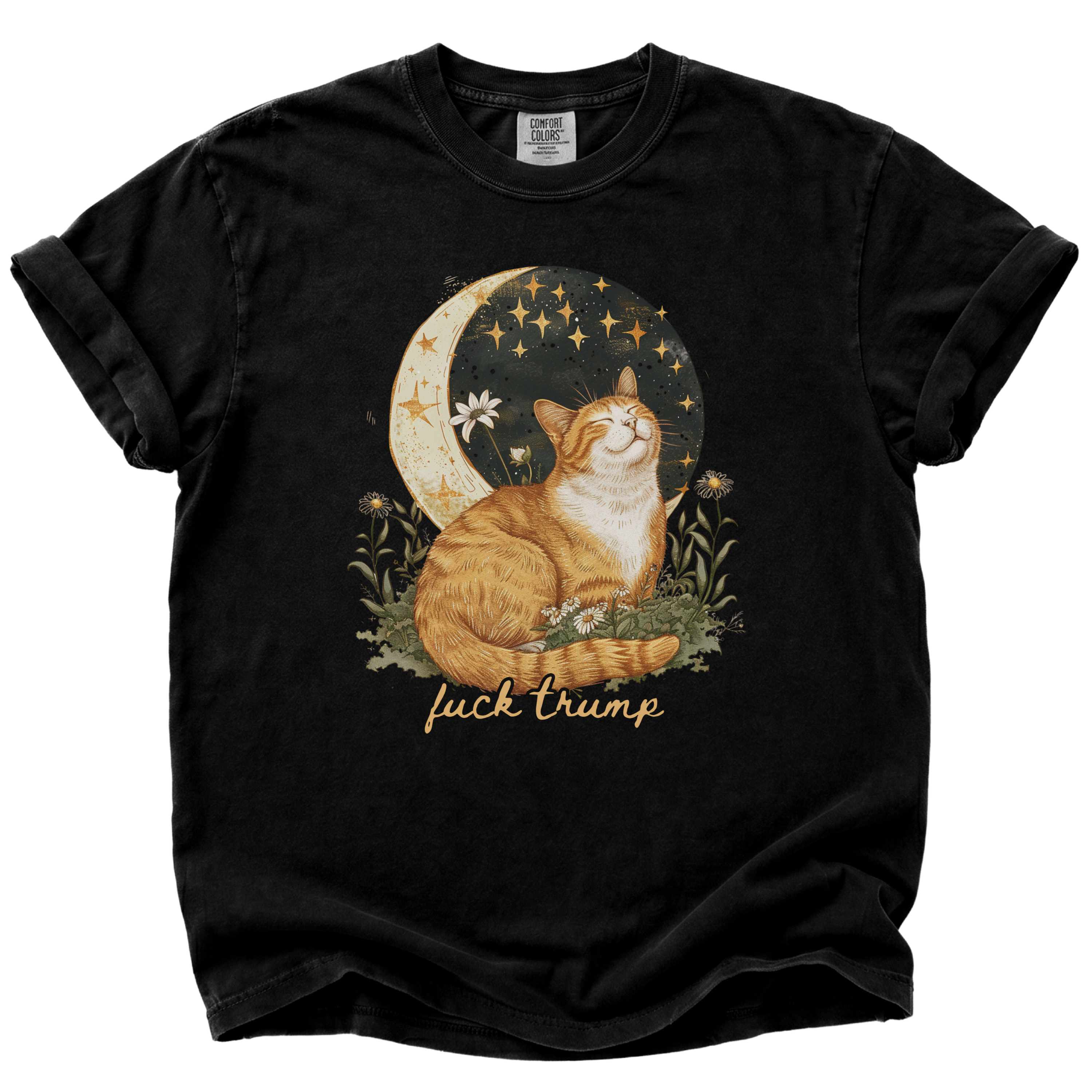 F*ck Trump Moon Cat T-Shirt