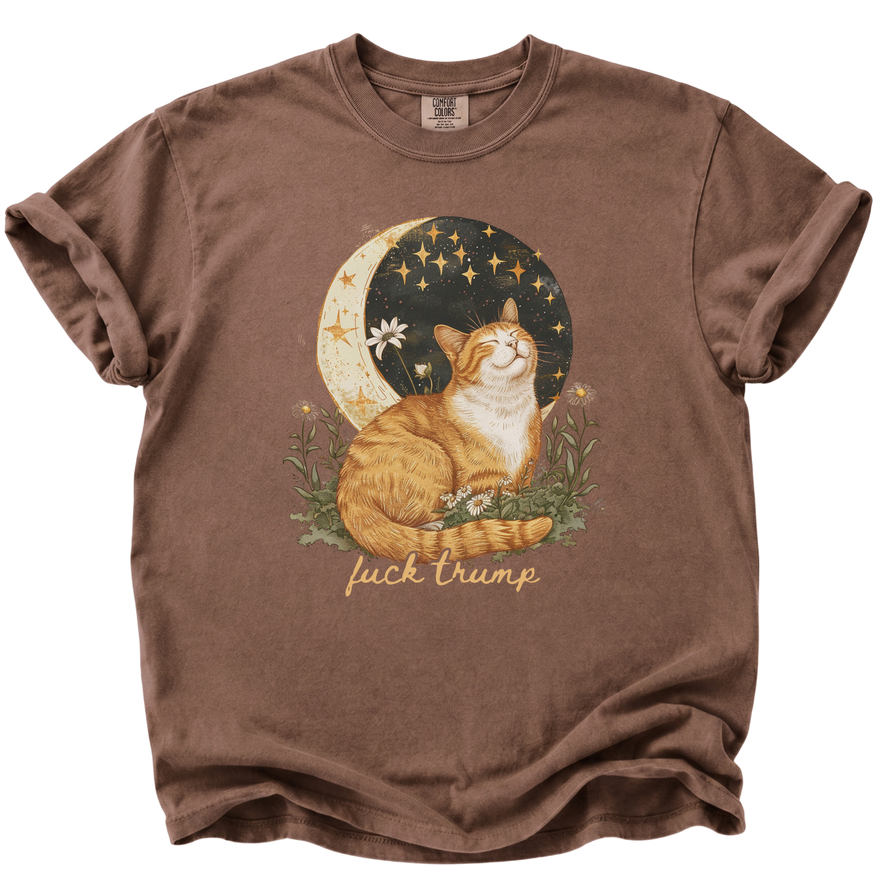 F*ck Trump Moon Cat T-Shirt