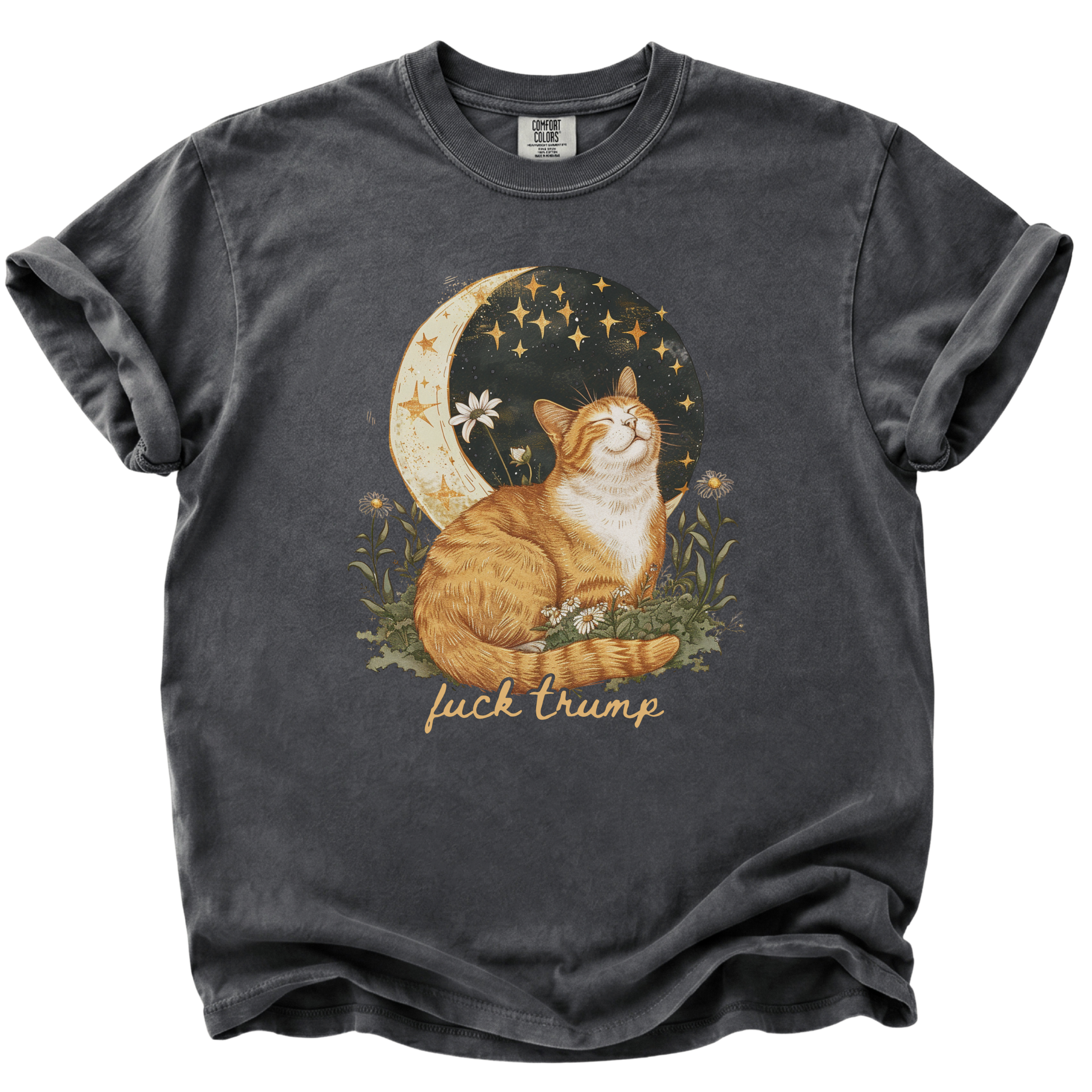 F*ck Trump Moon Cat T-Shirt