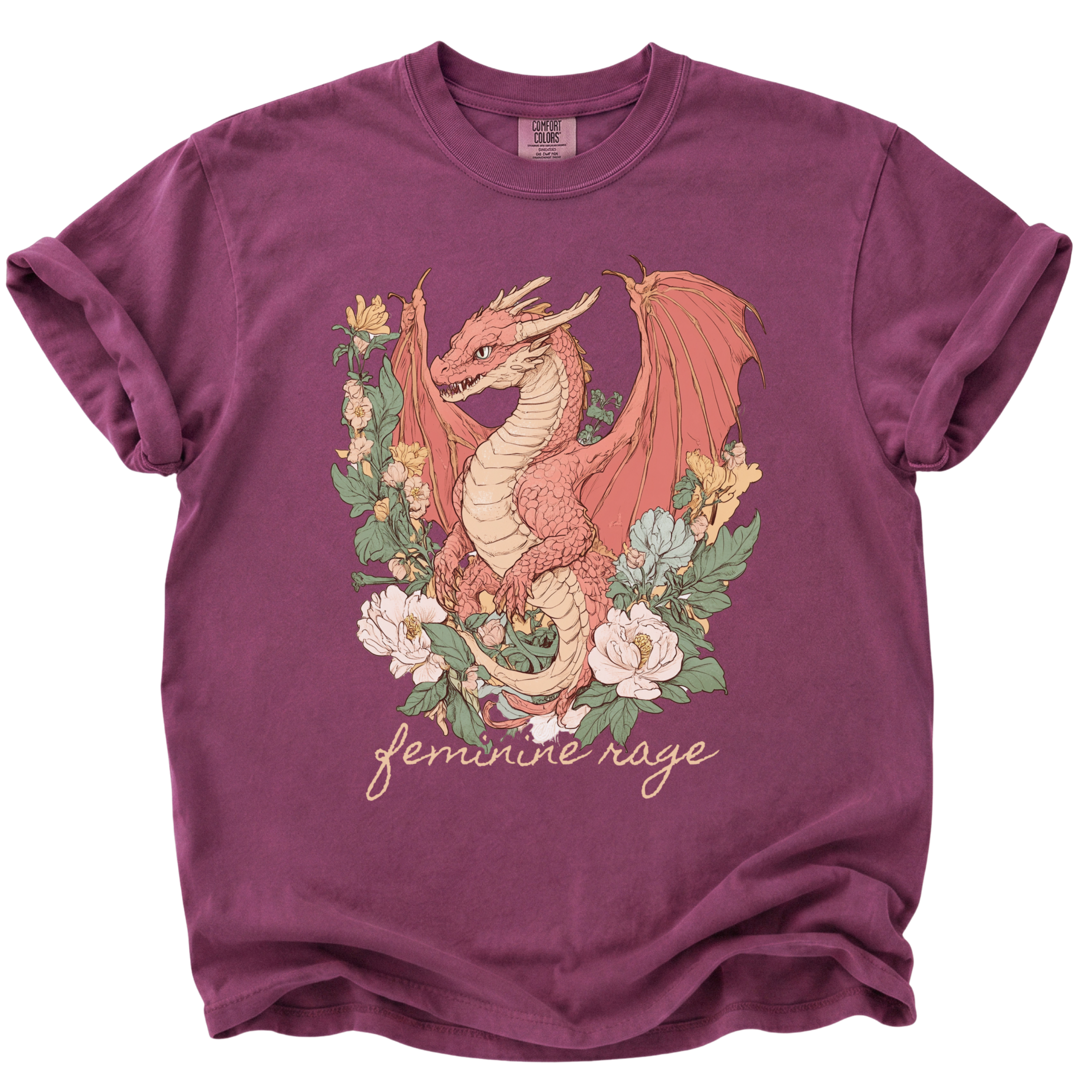Feminine Rage Dragon T-Shirt