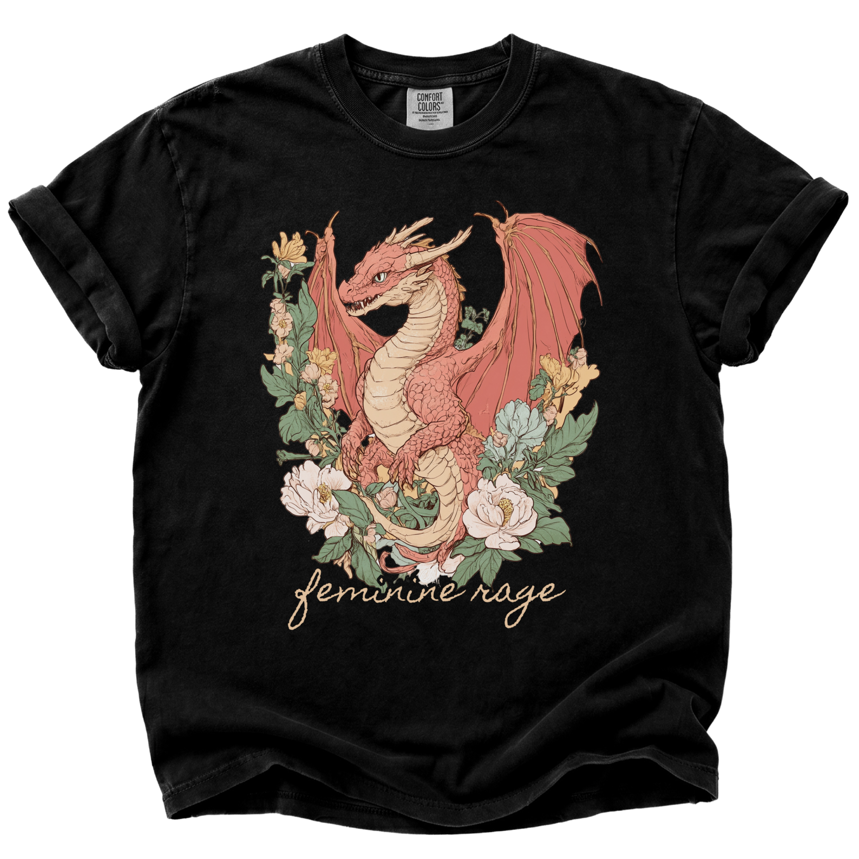 Feminine Rage Dragon T-Shirt