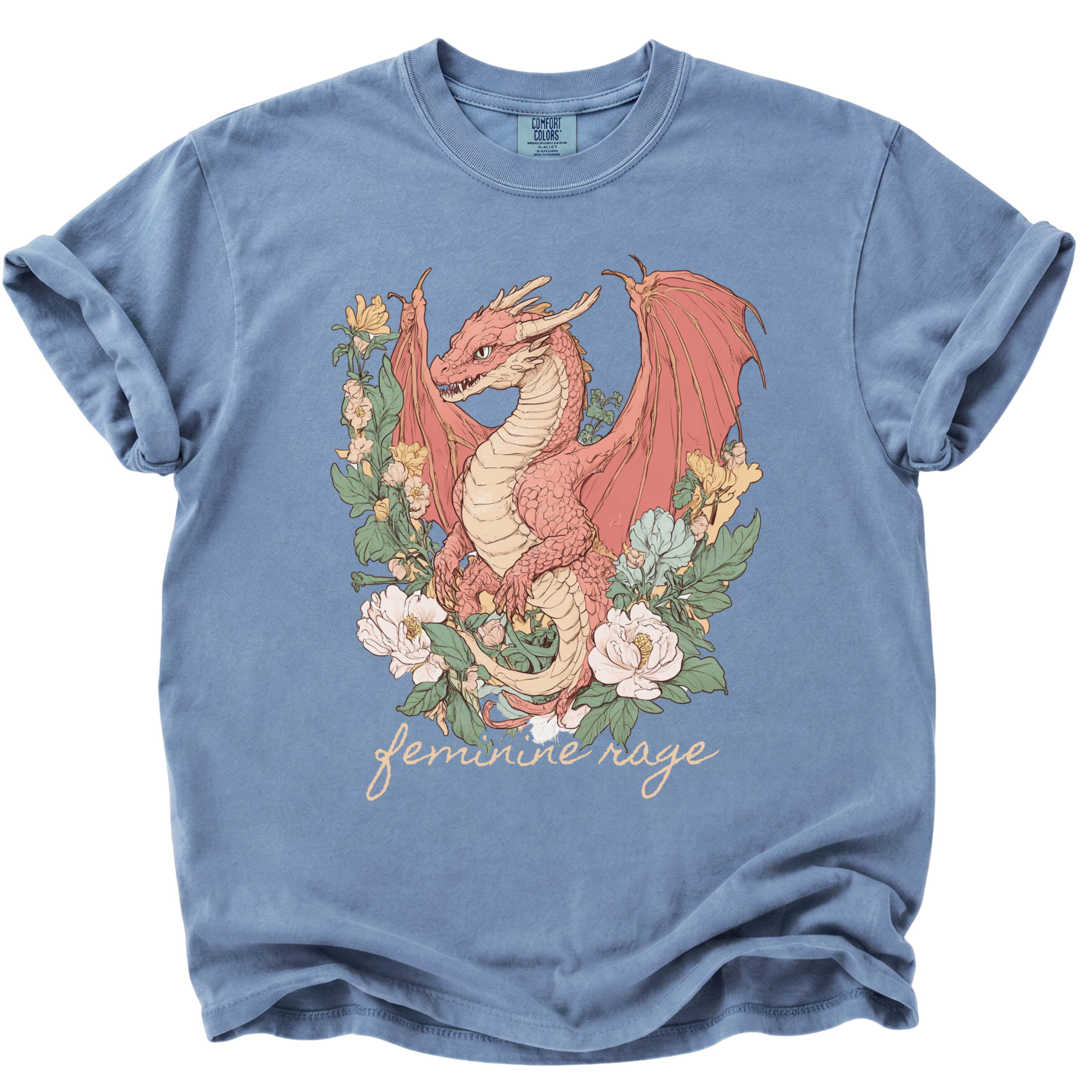 Feminine Rage Dragon T-Shirt