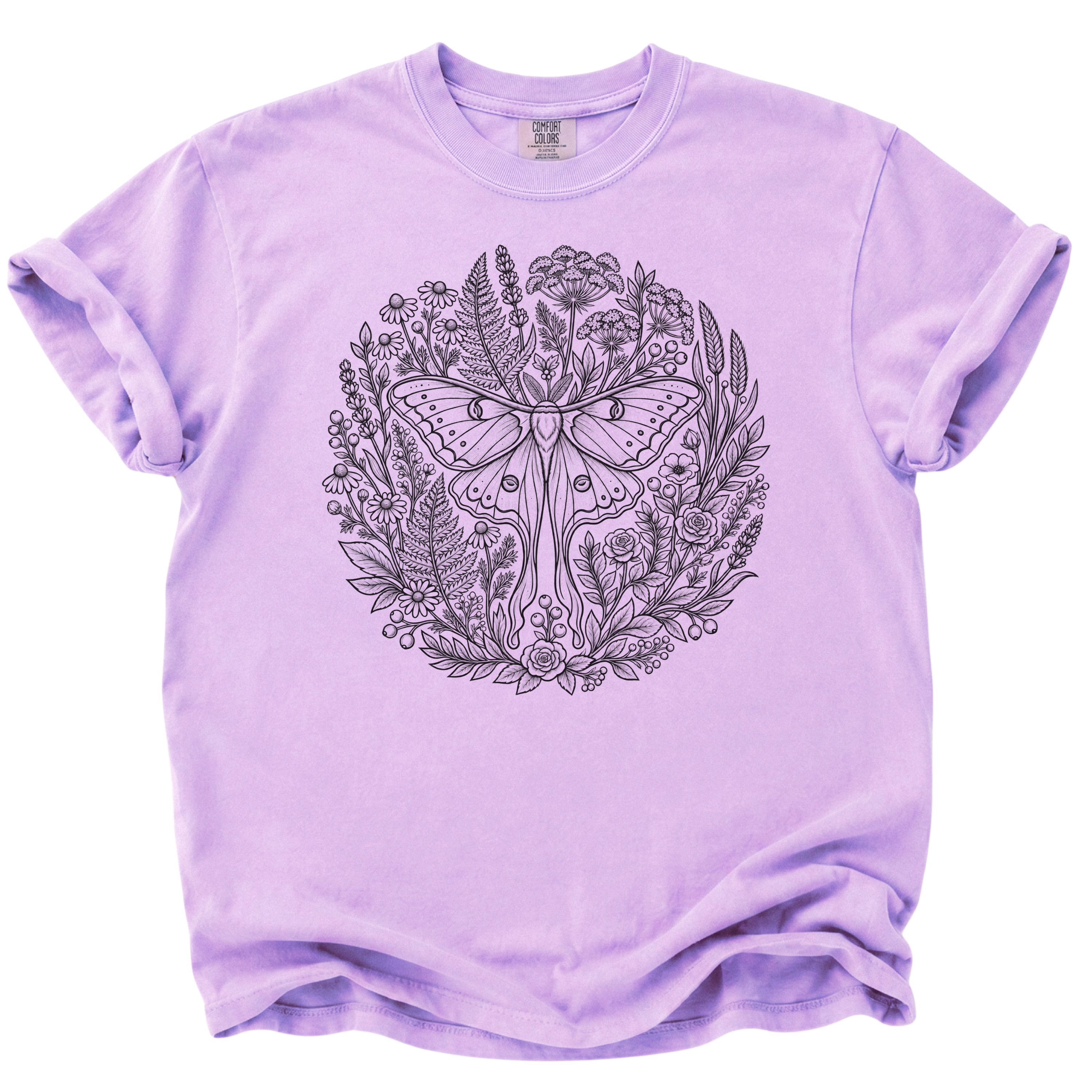 Floral Boho Moth T-Shirt
