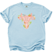 Floral Uterus Reproductive Rights T-Shirt