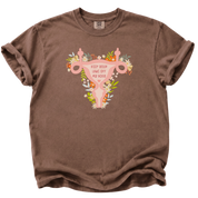 Floral Uterus Reproductive Rights T-Shirt