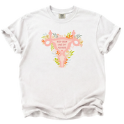 Floral Uterus Reproductive Rights T-Shirt