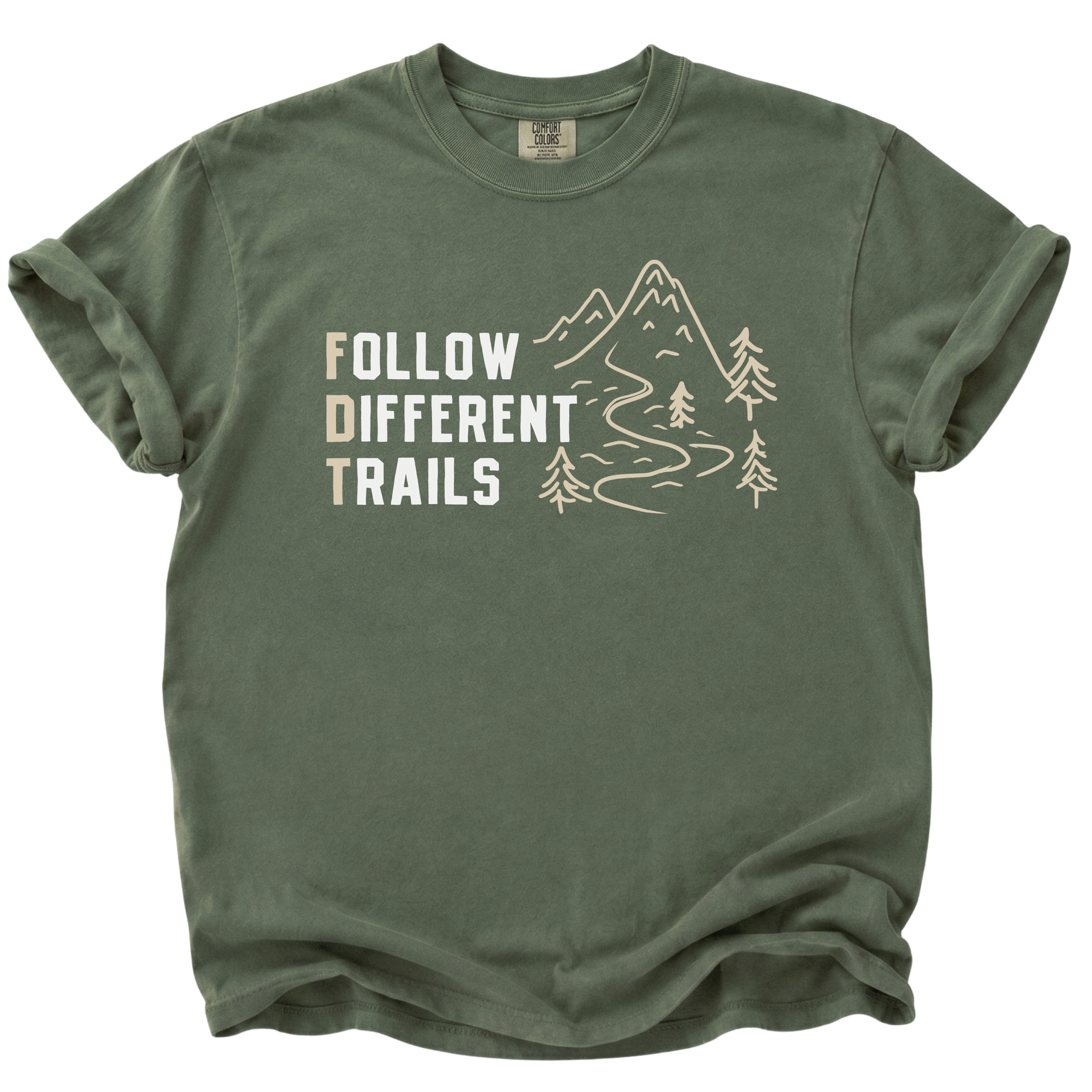 FollowDifferentTrailsFDTT-shirt_LightGreen.png