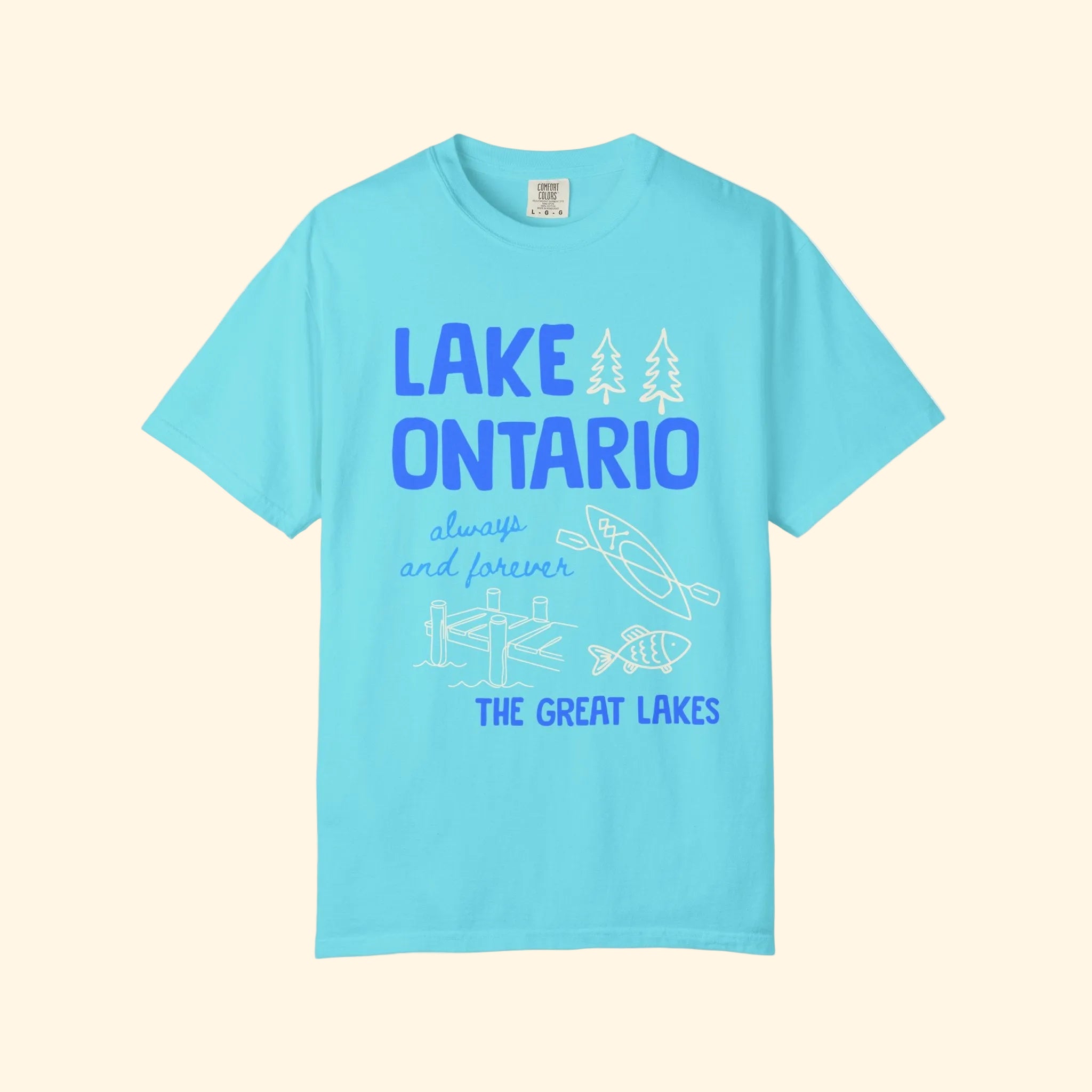 Lake Ontario Always and Forever Doodle T-Shirt
