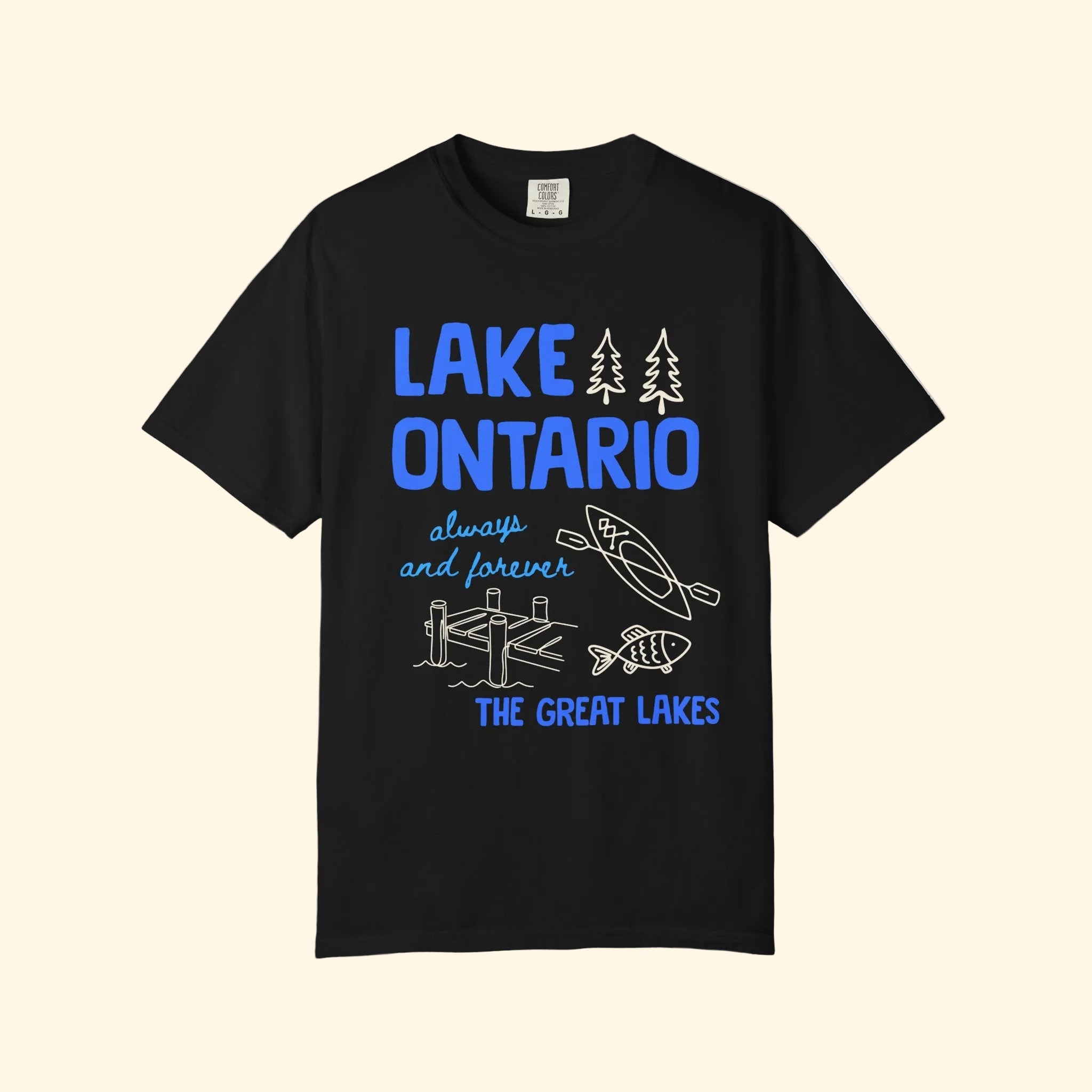 Lake Ontario Always and Forever Doodle T-Shirt