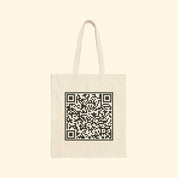 F*ck Trump QR Code Canvas Tote Bag