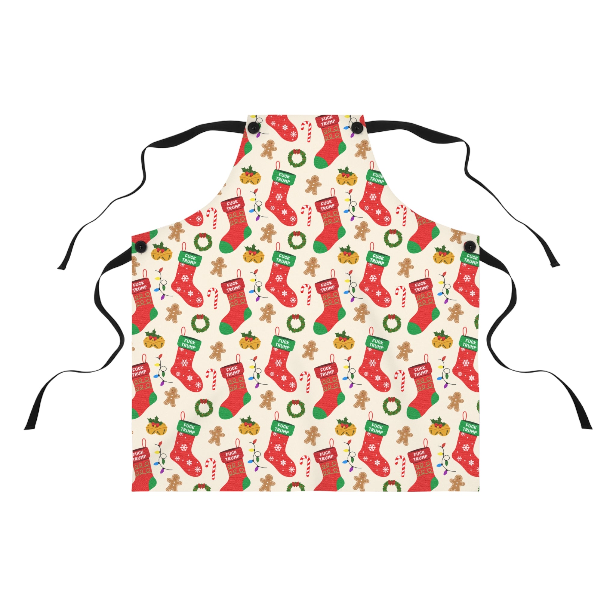 SALE - F*ck Trump Christmas Stocking Apron