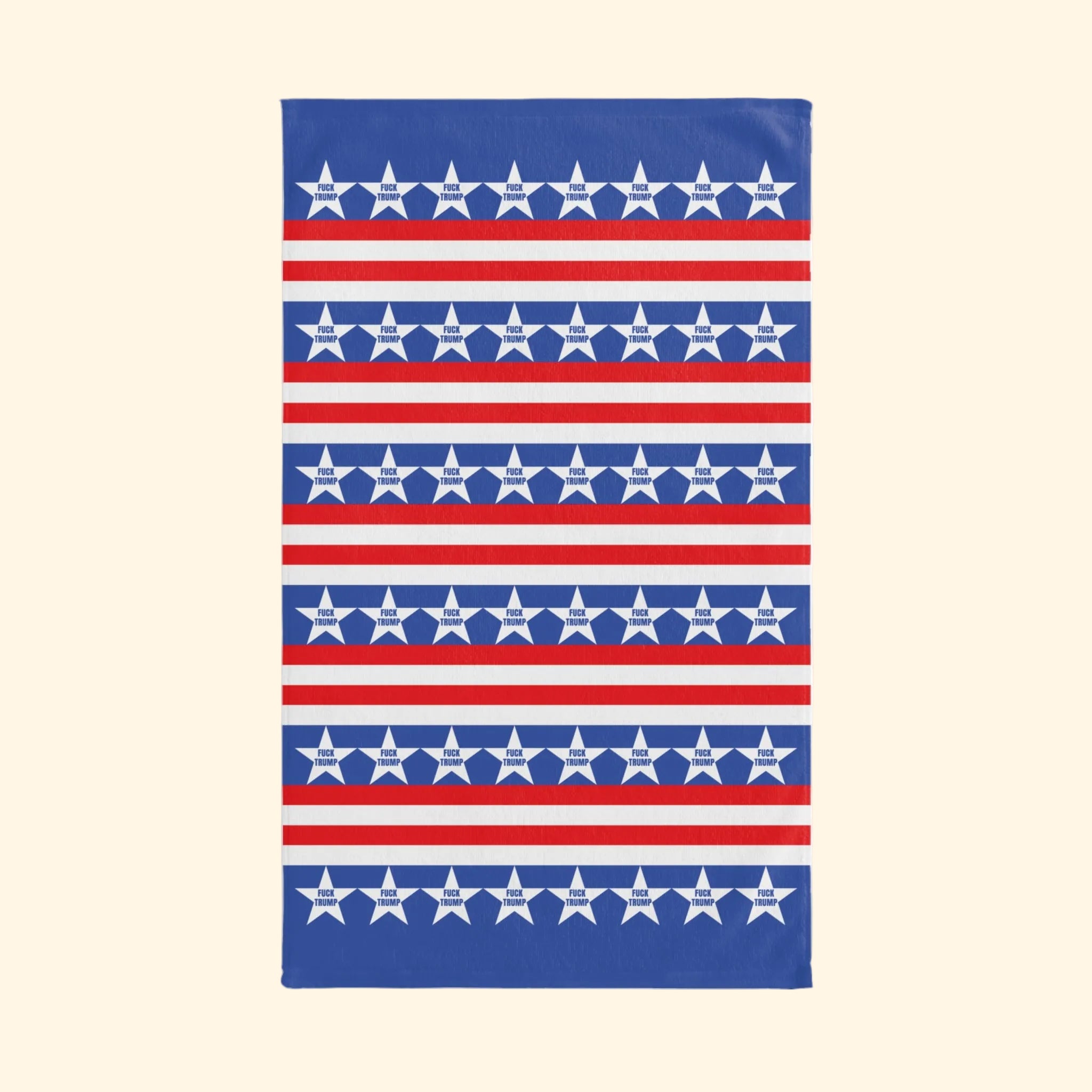 Subtle F*ck Trump Stars and Stripes Hand Towel