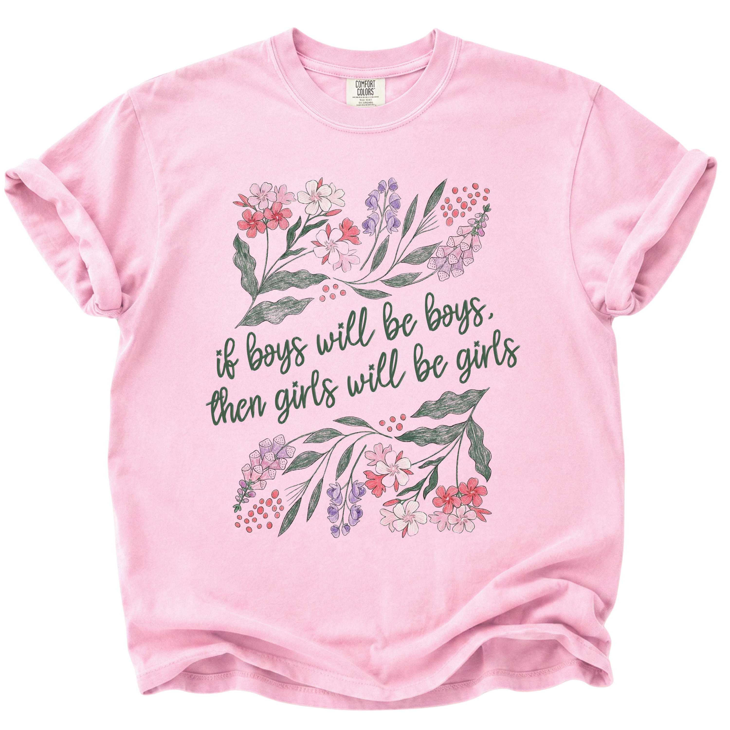 Girls Will Be Girls Deadly Flowers T-Shirt