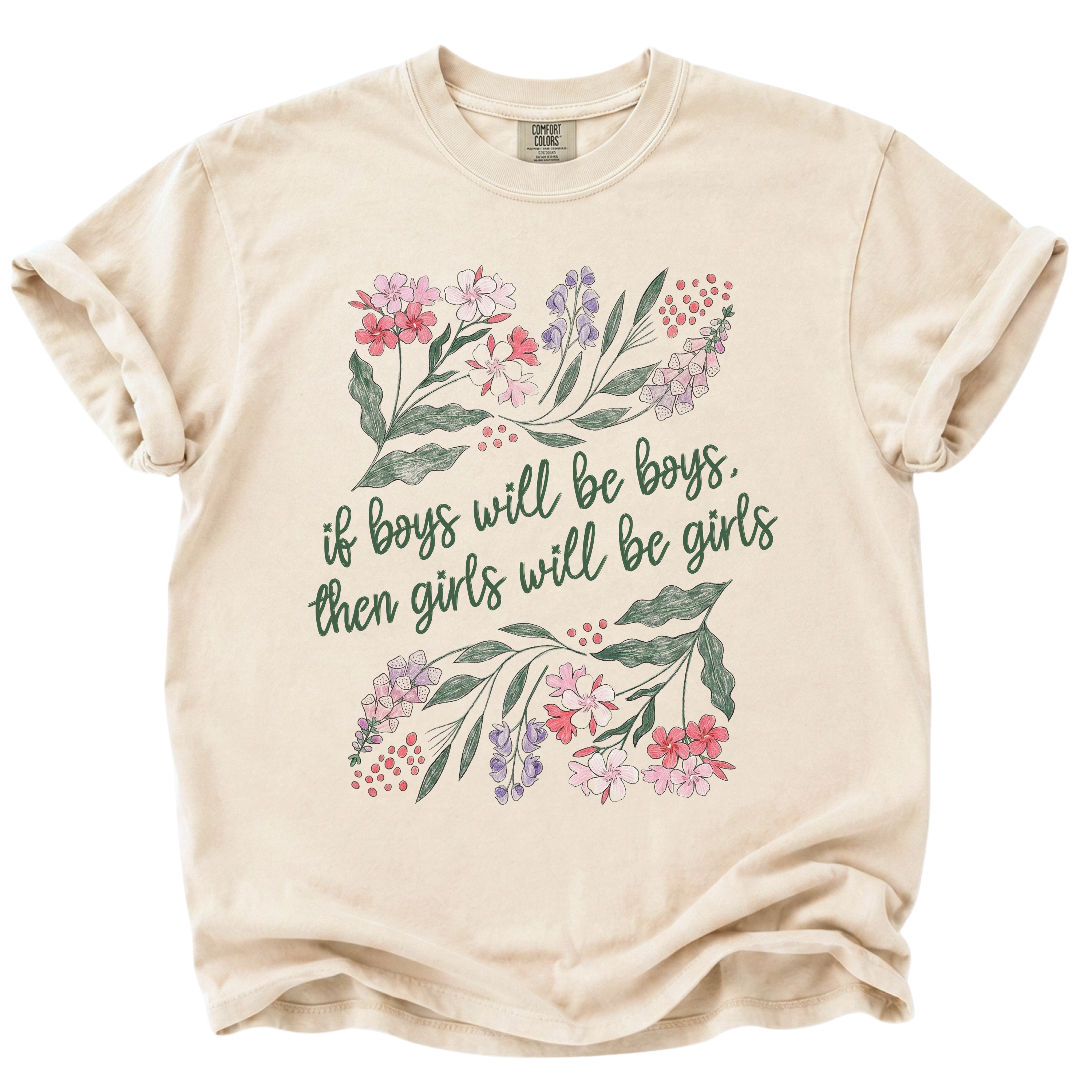 Girls Will Be Girls Deadly Flowers T-Shirt