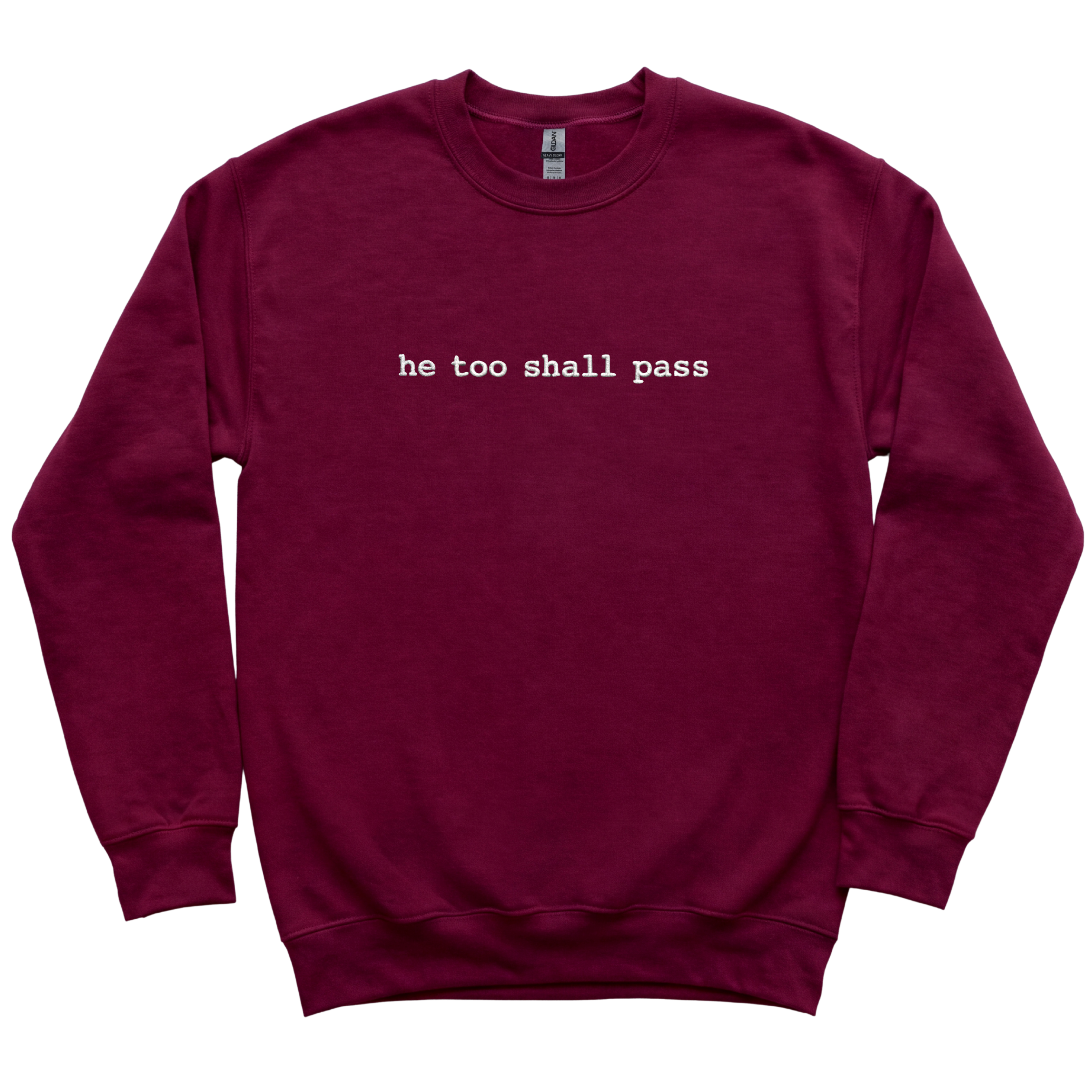 He Too Shall Pass Embroidered Sweatshirt
