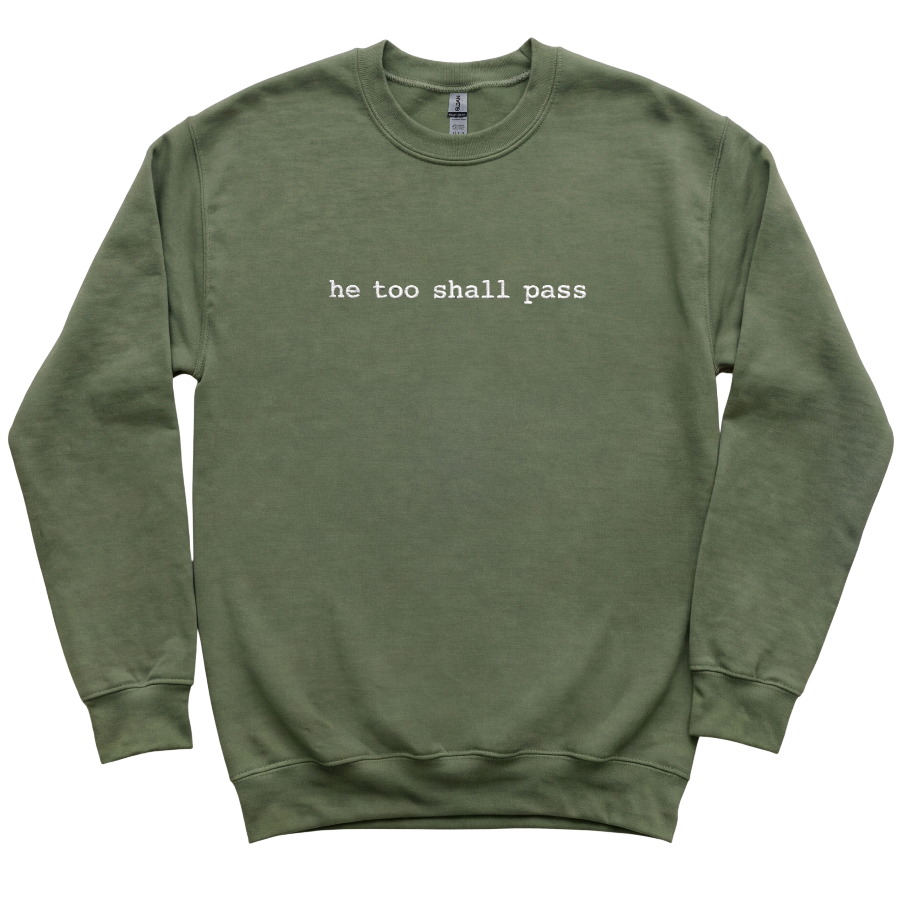 He Too Shall Pass Embroidered Sweatshirt