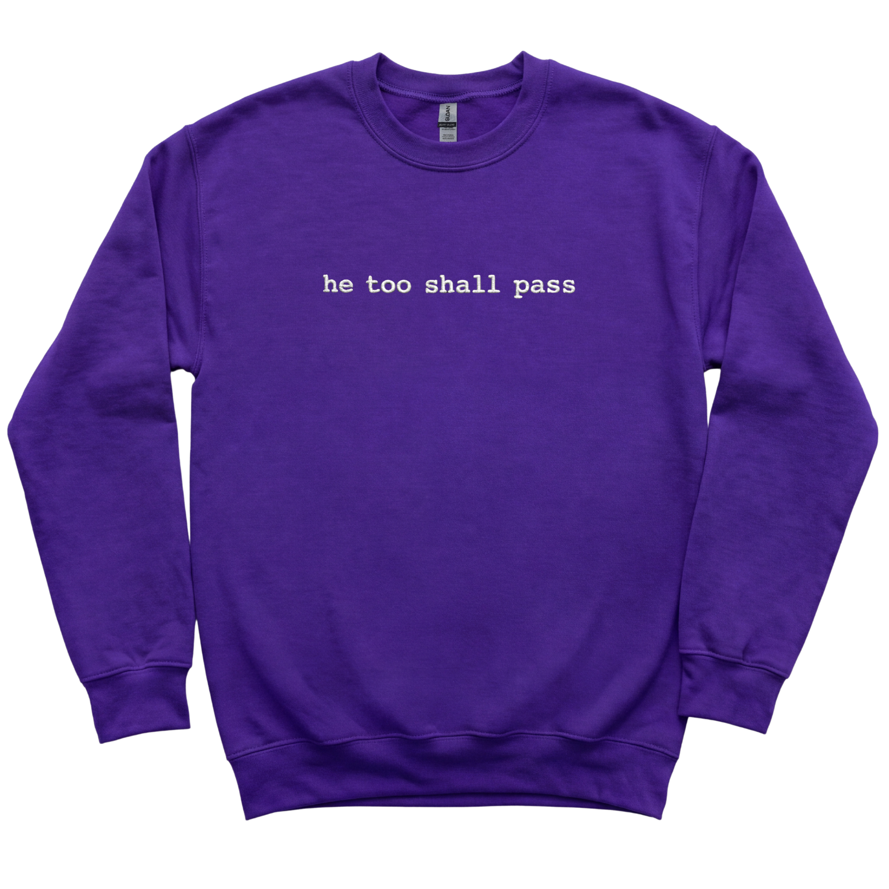 He Too Shall Pass Embroidered Sweatshirt