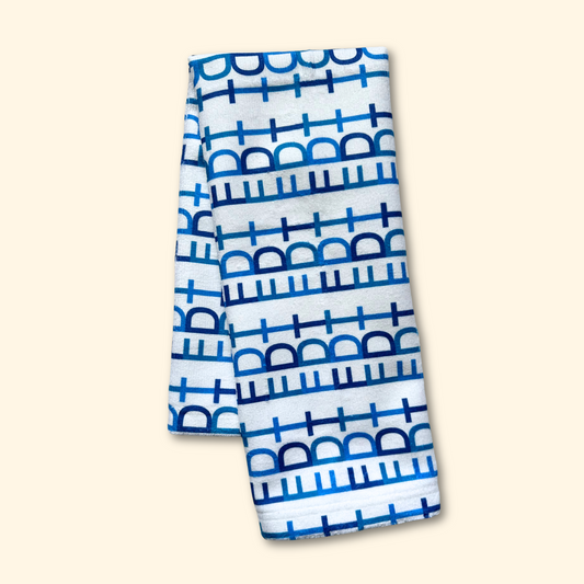 Blue FDT Hidden Message Hand Towel