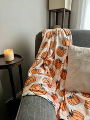 Subtle F*ck Trump Pumpkin Velveteen Plush Blanket