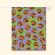 Subtle F*ck Trump Jack-O-Lantern Slime Garden Flag